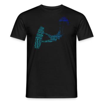Kitesurf Kitesurf Femmes Kitesurf Hommes - T-shirt homme - noir - Devant - AI Model Male 178 light (178cm)