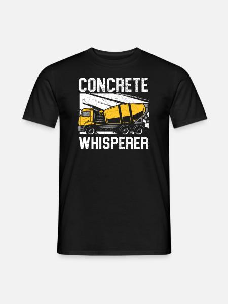Betonflüsterer Beruf Bauarbeiter - Männer T-Shirt - Schwarz