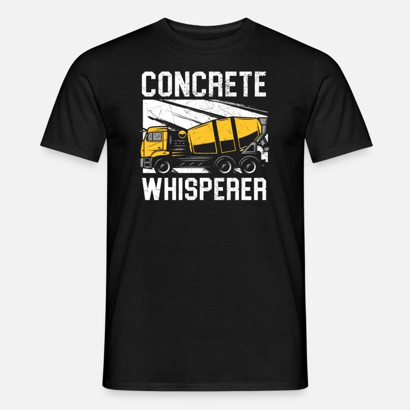 Betonflüsterer Beruf Bauarbeiter - Männer T-Shirt - Schwarz