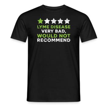 Lyme Disease Warrior Lyme Disease Awareness Monat - Männer T-Shirt - Schwarz - Vorne - AI Model Male 178 light (178cm)