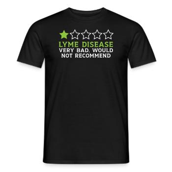 Lyme Disease Warrior Lyme Disease Awareness Monat - Männer T-Shirt - Schwarz - Vorne - AI Model Male 178 light (178cm)