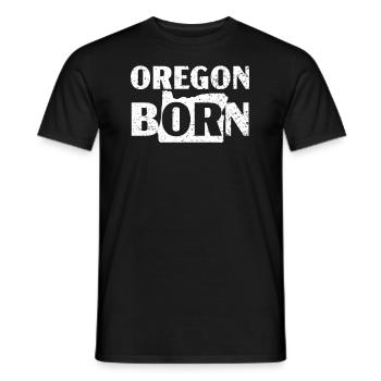 Oregon Né Usa Amérique Oregoniens Voyage Touriste - T-shirt homme - noir - Devant - AI Model Male 178 light (178cm)