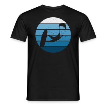 Kitesurf Kitesurf Kitesurf Kitesurfer Hommes - T-shirt homme - noir - Devant - AI Model Male 178 light (178cm)