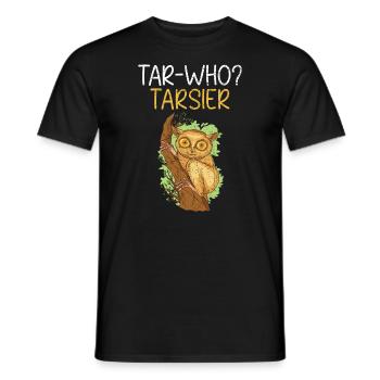 Tarsier-Who Tarsier Bäume Wald Tier - Männer T-Shirt - Schwarz - Vorne - AI Model Male 178 light (178cm)
