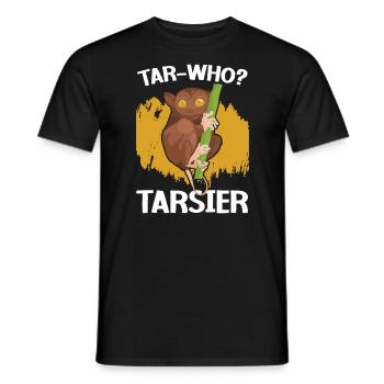 Tarsier-Who Tarsier Bäume Wald Tier - Männer T-Shirt - Schwarz - Vorne - AI Model Male 178 light (178cm)