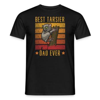 Meilleur Tarsier Papa Jamais Grands Yeux Arbres Amoureux des Animaux - T-shirt homme - noir - Devant - AI Model Male 178 light (178cm)
