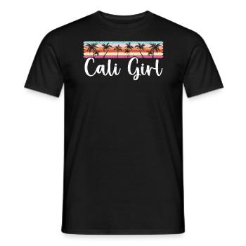 Cali Girl Kalifornien USA Amerika Kalifornier - Männer T-Shirt - Schwarz - Vorne - AI Model Male 178 light (178cm)