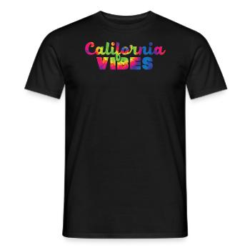 California Vibes USA Amerika Amerikanisch Kalifornisch - Männer T-Shirt - Schwarz - Vorne - AI Model Male 178 light (178cm)