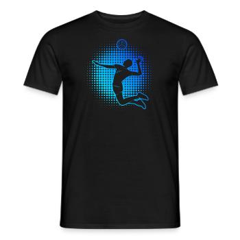Volley-ball féminin Volleyball de plage Volleyball - T-shirt homme - noir - Devant - AI Model Male 178 light (178cm)