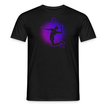 Volley Men's Beach Volley Volleyball Player - Men's T-Shirt - black - Front - AI Model Male 178 light (178cm)