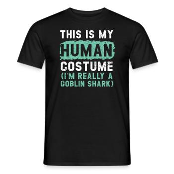 I'm Really A Goblin Shark Animal Marine Biologist - Men's T-Shirt - black - Front - AI Model Male 178 light (178cm)