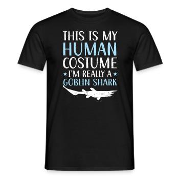 I'm Really A Goblin Shark Animal Marine Biologist - Men's T-Shirt - black - Front - AI Model Male 178 light (178cm)