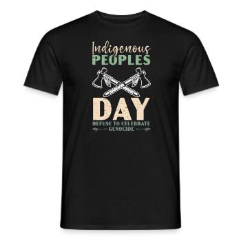Indigenous Peoples Day Native American Pride - Men's T-Shirt - black - Front - AI Model Male 178 light (178cm)