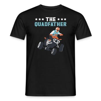 The Quadfather ATV Offroading Offroad Fathers Day - Men's T-Shirt - black - Front - AI Model Male 178 light (178cm)