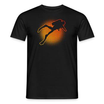 Taucher Scuba Taucher Damen Tauchen Free Dive - Männer T-Shirt - Schwarz - Vorne - AI Model Male 178 light (178cm)