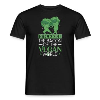 Brokkoli Der Speck der veganen Welt Broccoholic - Männer T-Shirt - Schwarz - Vorne - AI Model Male 178 light (178cm)
