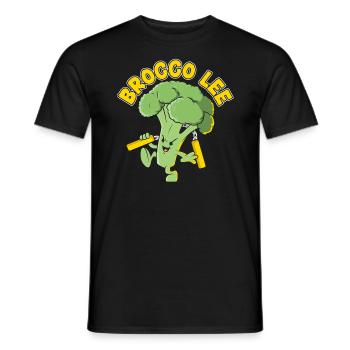 Brocco Lee Gemüse Vegetarisch Veganer Brokkoli - Männer T-Shirt - Schwarz - Vorne - AI Model Male 178 light (178cm)
