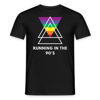Running in the 90 s - Männer T-Shirt - Schwarz - Vorne - AI Model Male 178 light (178cm)