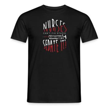 Krankenschwester Pflegekraft Krankenhaus - Männer T-Shirt - Schwarz - Vorne - AI Model Male 178 light (178cm)