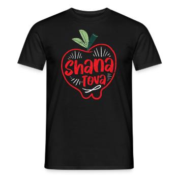 Shana Tova Shofar Rosh Hashanah Jewish New Year - Men's T-Shirt - black - Front - AI Model Male 178 light (178cm)