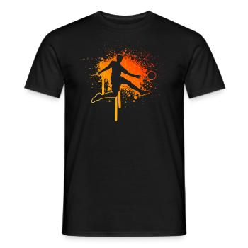 Matchs de football Joueurs de football masculins - T-shirt homme - noir - Devant - AI Model Male 178 light (178cm)