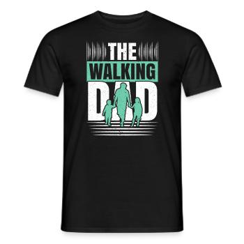 The Walking Dad Walker Cardio Exercise Fathers Day - Men's T-Shirt - black - Front - AI Model Male 178 light (178cm)