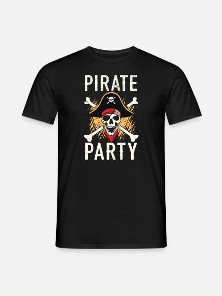 Pirate Party Caraïbes Buccaneer Pirate Lover - T-shirt homme - noir