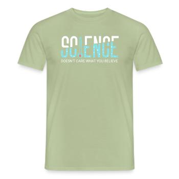 Chimie Science Physique Recherche Nerd Humour - T-shirt homme - vert sauge - Devant - AI Model Male 178 light (178cm)