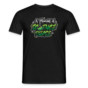 Chemistry Science Physics Research Nerd Humor - Men's T-Shirt - black - Front - AI Model Male 178 light (178cm)