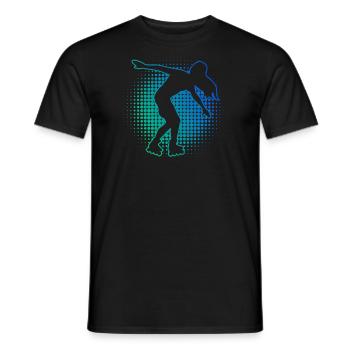 Roller Skating Femmes Hommes Roller Skating - T-shirt homme - noir - Devant - AI Model Male 178 light (178cm)