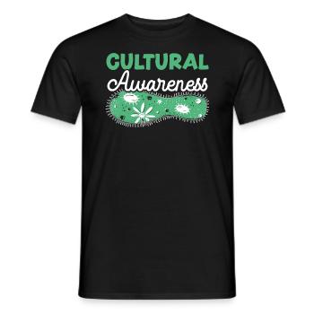 Sensibilisation culturelle Science Microbiologie Scientifique - T-shirt homme - noir - Devant - AI Model Male 178 light (178cm)