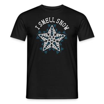 Snow Must Go On Ice Cold Snowy Winter Season - Men's T-Shirt - black - Front - AI Model Male 178 light (178cm)