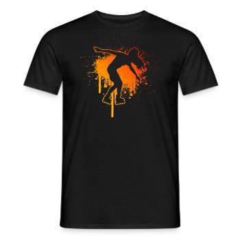 Roller Skating Hommes Patin à roulettes Femmes - T-shirt homme - noir - Devant - AI Model Male 178 light (178cm)
