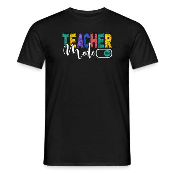 Les enseignants présentent le cours de formation des enseignants école d’enseignants - T-shirt homme - noir - Devant - AI Model Male 178 light (178cm)