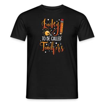 Les enseignants présentent le cours de formation des enseignants école d’enseignants - T-shirt homme - noir - Devant - AI Model Male 178 light (178cm)