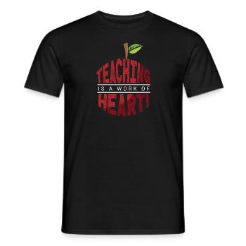 Les enseignants présentent le cours de formation des enseignants école d’enseignants - T-shirt homme - noir - Devant - AI Model Male 178 light (178cm)