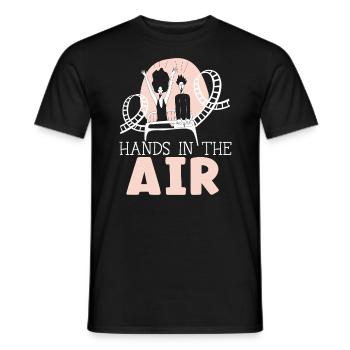 Montagnes russes Hands In The Air Roller Coaster - T-shirt homme - noir - Devant - AI Model Male 178 light (178cm)