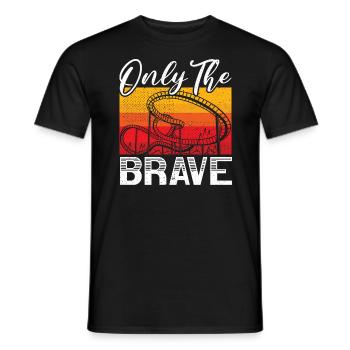 Seulement les braves montagnes russes Buddy - T-shirt homme - noir - Devant - AI Model Male 178 light (178cm)