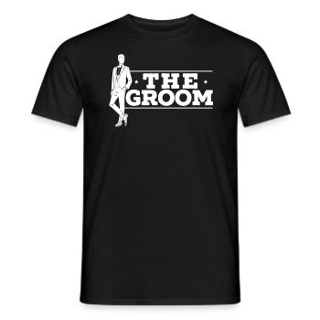 The Groom Stag Night Wedding Bachelor Party - Men's T-Shirt - black - Front - AI Model Male 178 light (178cm)