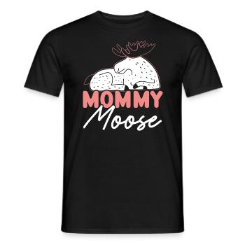 Maman Orignal Amant Alces Elk Deer Fête des Mères - T-shirt homme - noir - Devant - AI Model Male 178 light (178cm)