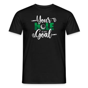 Golf Golfer Present Golf Player Golf Club Golf Ball - Men's T-Shirt - black - Front - AI Model Male 178 light (178cm)