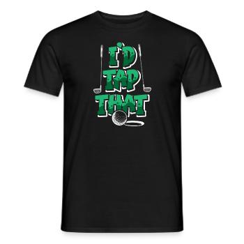Golf Golfer Present Golf Player Golf Club Golf Ball - Men's T-Shirt - black - Front - AI Model Male 178 light (178cm)