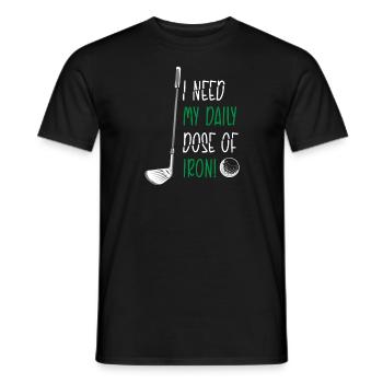 Golf Golfeur Présent Golf Player Golf Club Golf Ball - T-shirt homme - noir - Devant - AI Model Male 178 light (178cm)