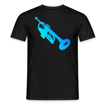 Trompete Herren Trompetenspielen Trompetenspieler - Männer T-Shirt - Schwarz - Vorne - AI Model Male 178 light (178cm)