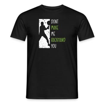 Joueur de tennis présent Tennis Club Coach Sport - T-shirt homme - noir - Devant - AI Model Male 178 light (178cm)