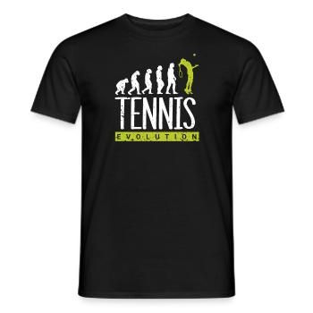 Joueur de tennis présent Tennis Club Coach Sport - T-shirt homme - noir - Devant - AI Model Male 178 light (178cm)