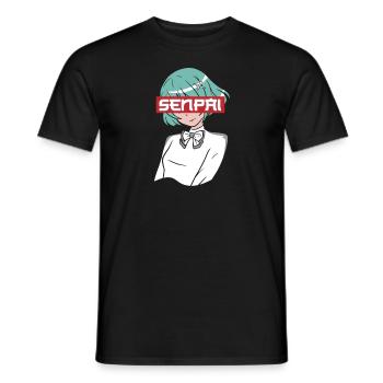 Anime Fan Präsent Japanischer Zeichentrick Cosplay - Männer T-Shirt - Schwarz - Vorne - AI Model Male 178 light (178cm)