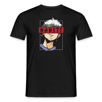 Anime Fan Present Japanese Cartoon Cosplay - Men's T-Shirt - black - Front - AI Model Male 178 light (178cm)