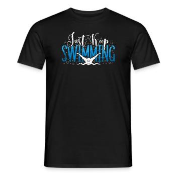 Schwimmer Präsent Wassersport Schwimmen Tauchen - Männer T-Shirt - Schwarz - Vorne - AI Model Male 178 light (178cm)