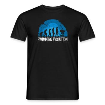 Les nageurs présentent des sports nautiques Natation Plongée - T-shirt homme - noir - Devant - AI Model Male 178 light (178cm)